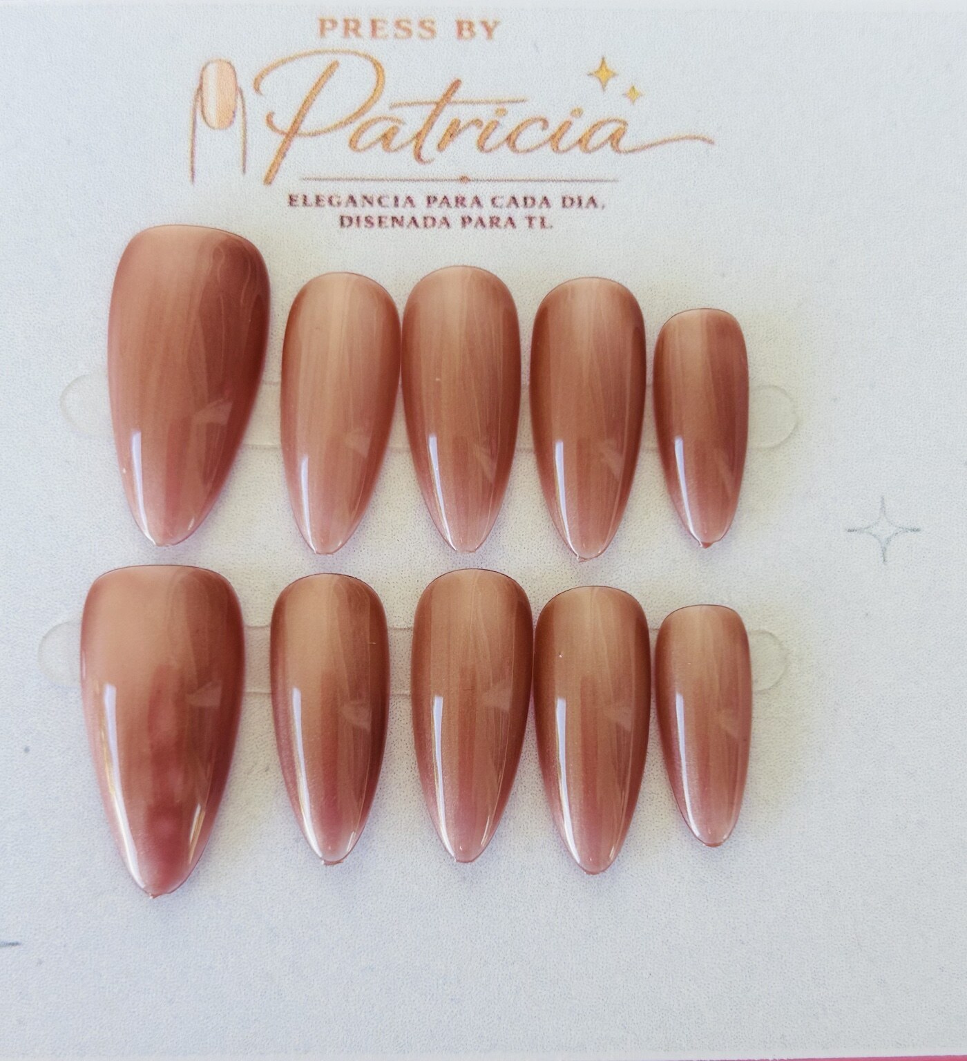 Set de uñas press on Amber Blush