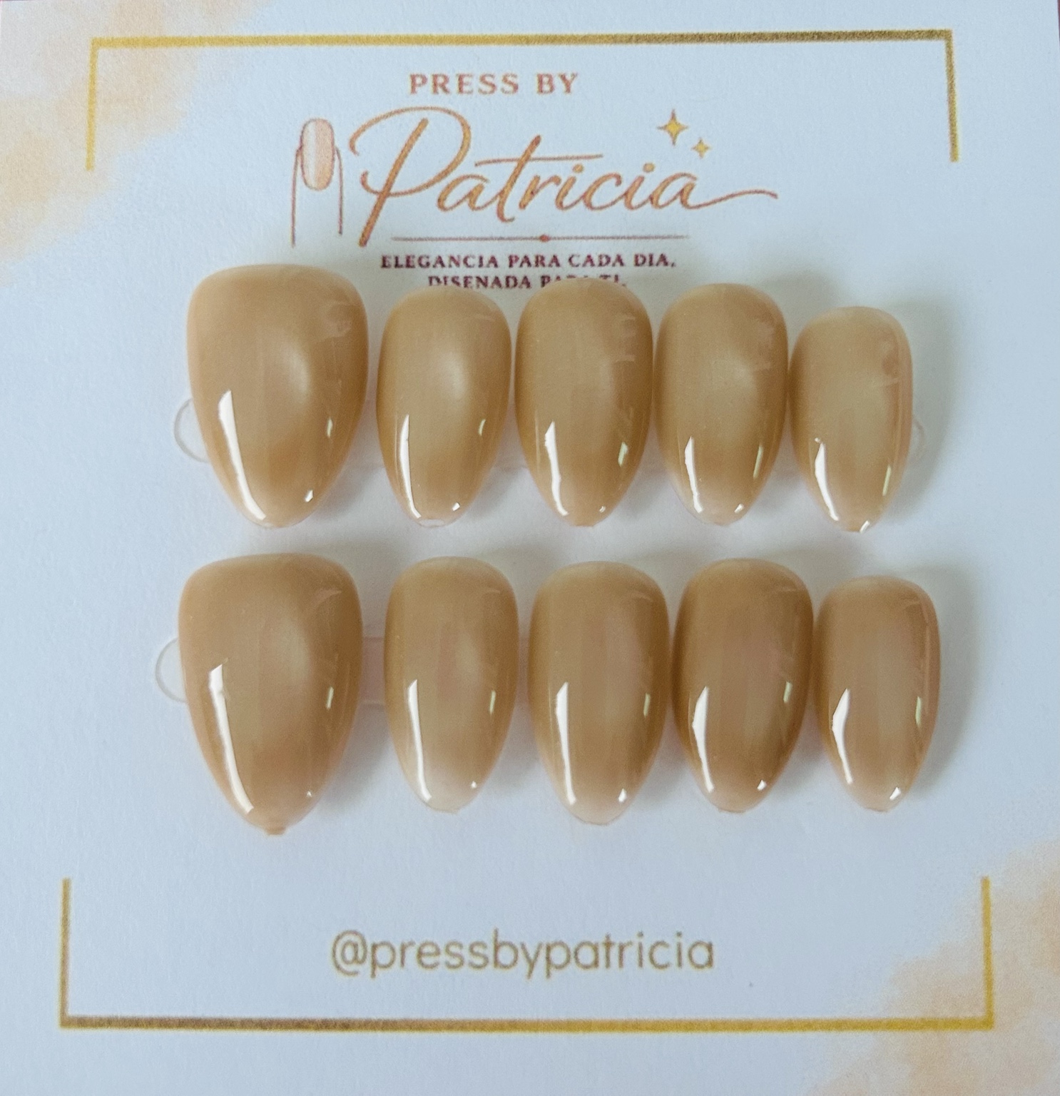 Set de uñas press on Honey Quartz