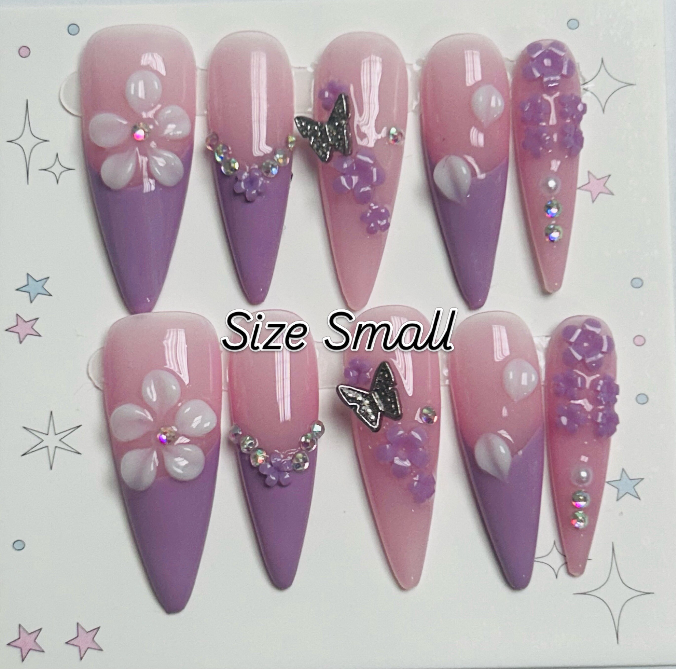Set de uñas press on Lavender Enchant