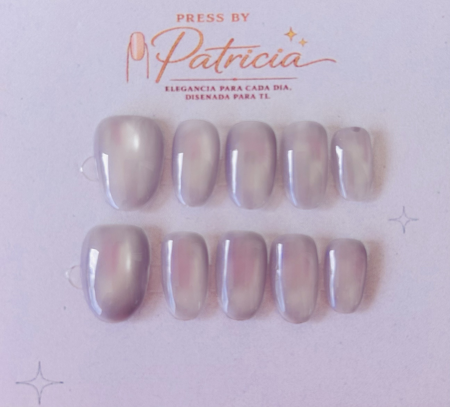 Set de uñas press on Moonlit Lilac