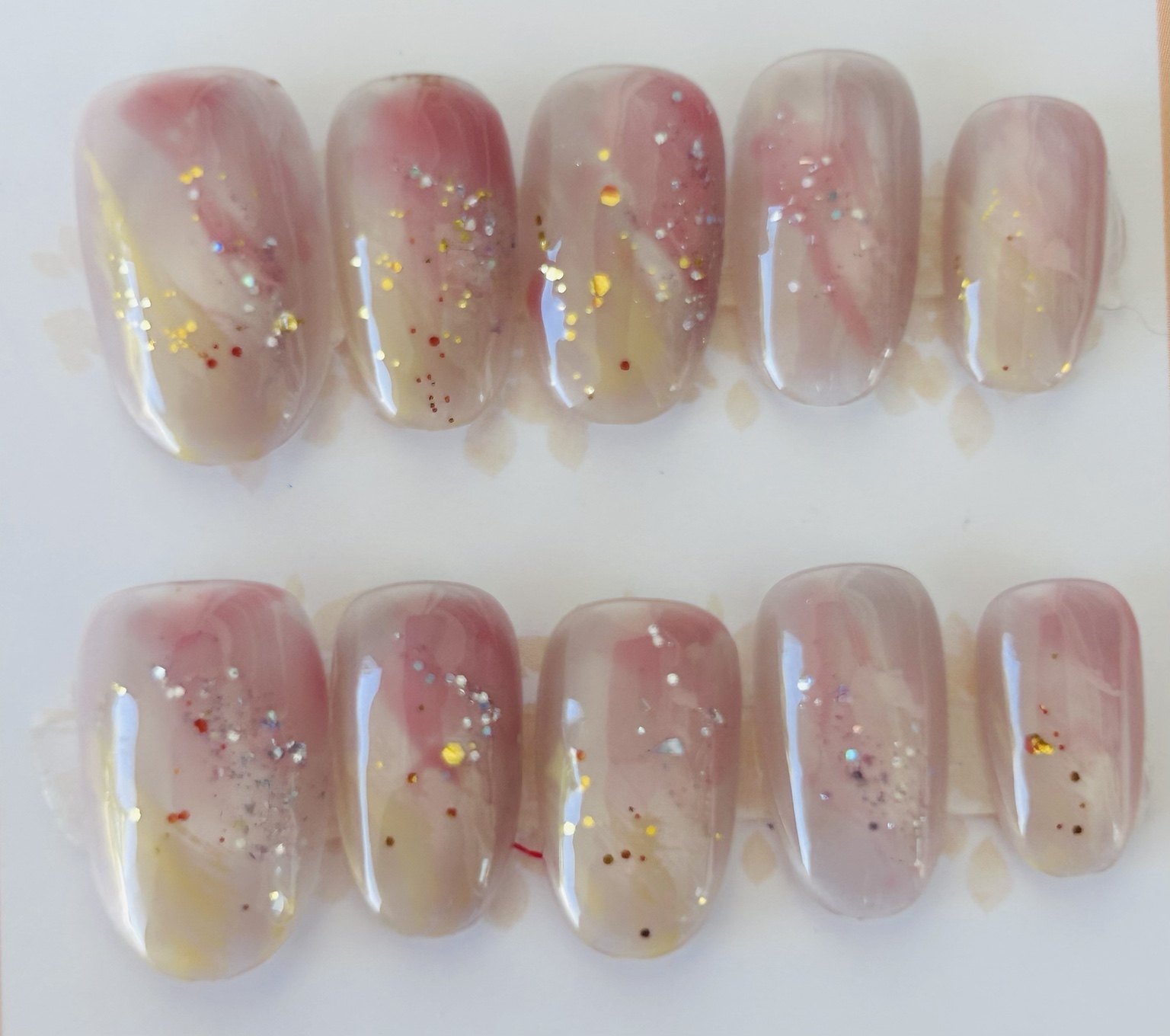 Set de uñas press on Rosewater Spark