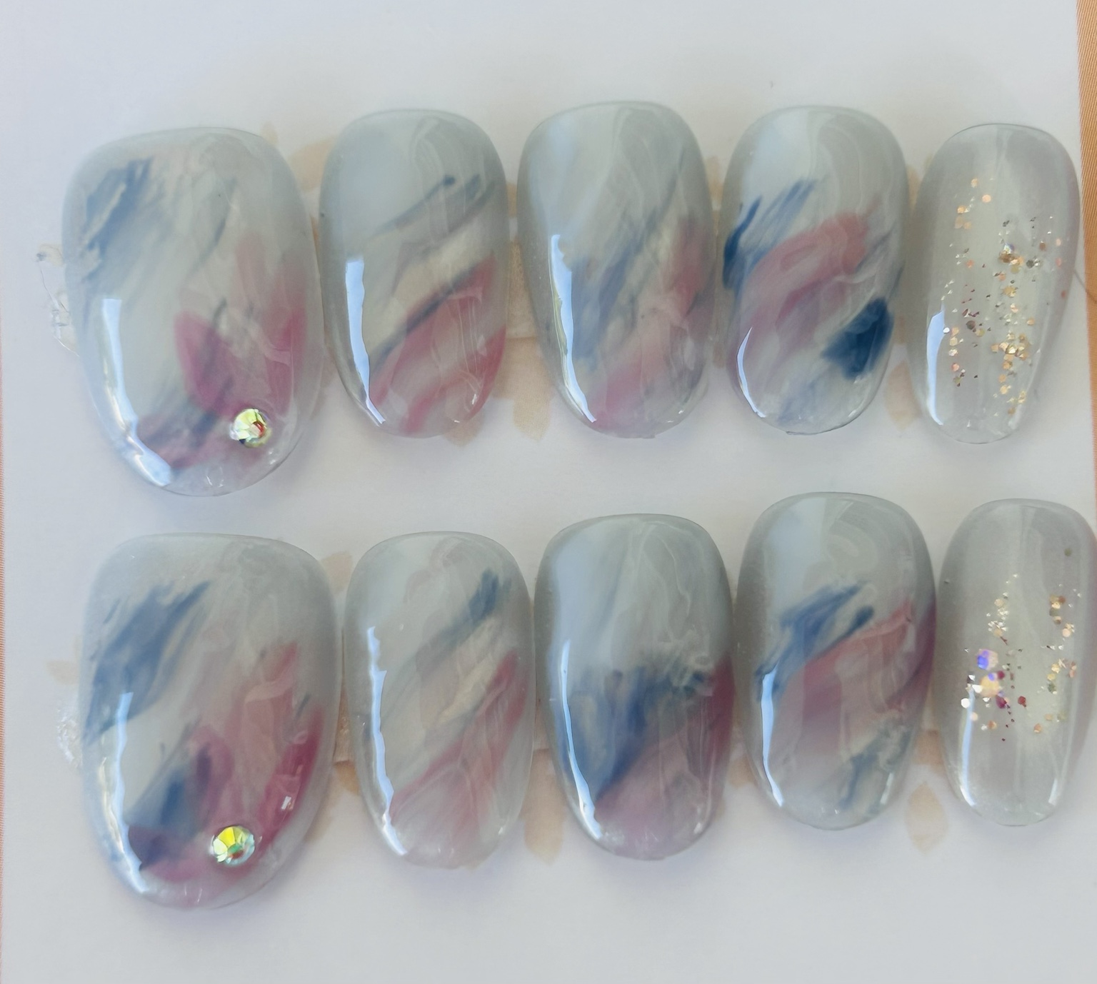 Set de uñas press on Whispered Waves